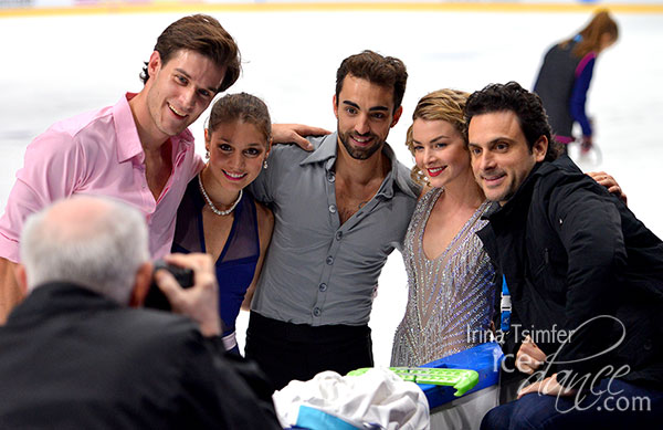 Team Gadbois with coach Patrice Lauzon