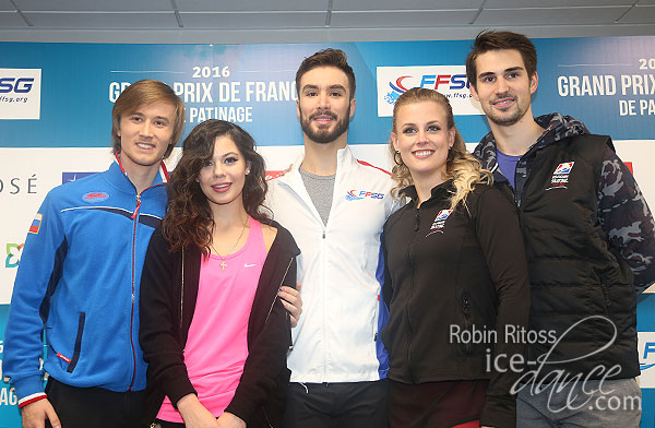 Top 3 (minus Gabriella Papadakis) after Short Dance