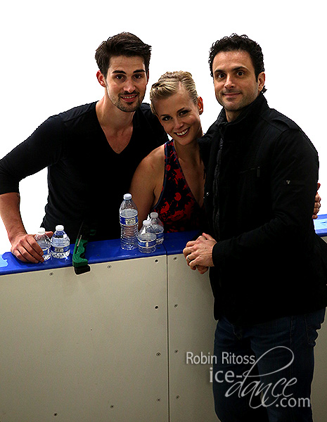Madison Hubbell & Zachary Donohue (USA) with Patrica Lauzon.