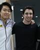 Hojung Lee & Richard Kang In Kam (KOR) with Scott Moir (CAN)
