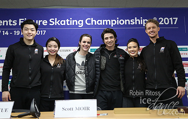 Shibutanis (USA), Virtue & Moir (CAN) and Chock & Bates (USA)