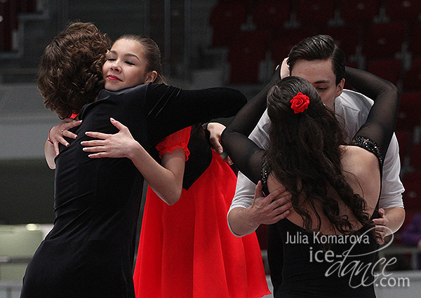 Loboda & Drozd congratulate Shpilevaya & Smirnov