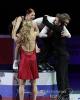 Bobrova & Soloviev and Sinitsina & Katsalapov congratulate each other