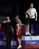 Hugs all around for Stepanova & Bukin and Sinitsina & Katsalapov