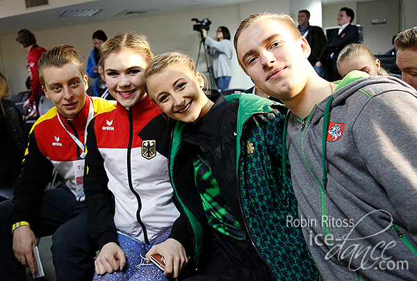 Ria Schwendinger & Valentin Wunderlich (GER) with Guoste Damuleviciute & Deividas Kizala (LTU) 