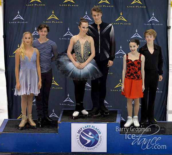 Junior Free Dance Podium