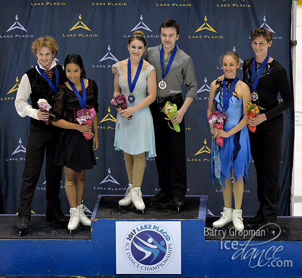 Senior Free Dance Podium