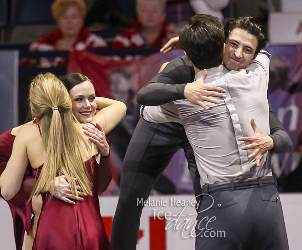 Congratulations between Weaver & Poje and Virtue & Moir
