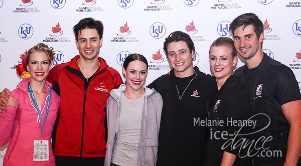 Top Three after the Short Dance