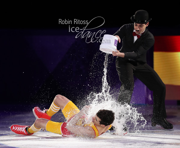 Javier Fernandez (ESP) with Luca Lanotte (ITA)
