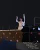 2010 Olympic Champion Yuna Kim receives the torch 