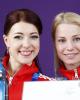 Russian Athletes Ekaterina Bobrova and Evgenia Tarasova, Silver