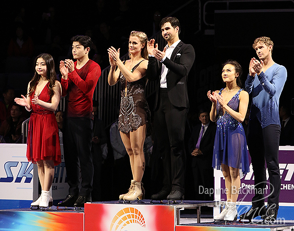 The top three teams applaud Hawayek & Baker