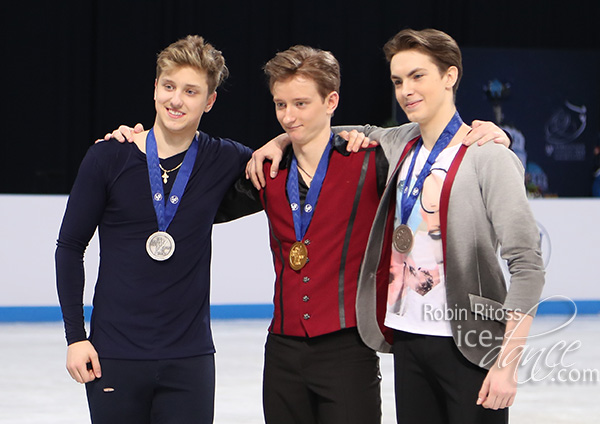 Anthony Ponomarenko (USA), Kirill Aleshin (RUS) and Maxim Nekrasov (RUS)