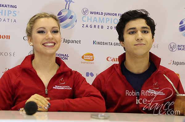 FD Press Conference - Marjorie Lajoie & Zachary Lagha (CAN)