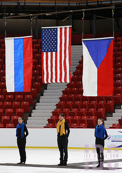 The flags are raised