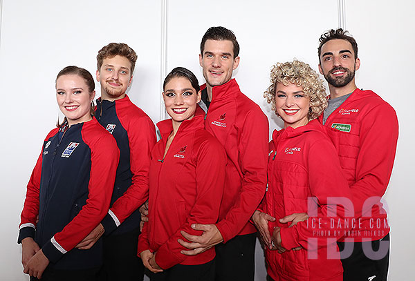 Carreira & Ponomarenko (USA), Fournier Beaudry & Sorensen (CAN) and Smart & Diaz (ESP)