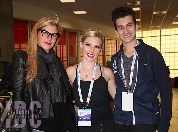 Emily Monaghan & Ilias Fourati (HUN) with coach Melissa Gregory