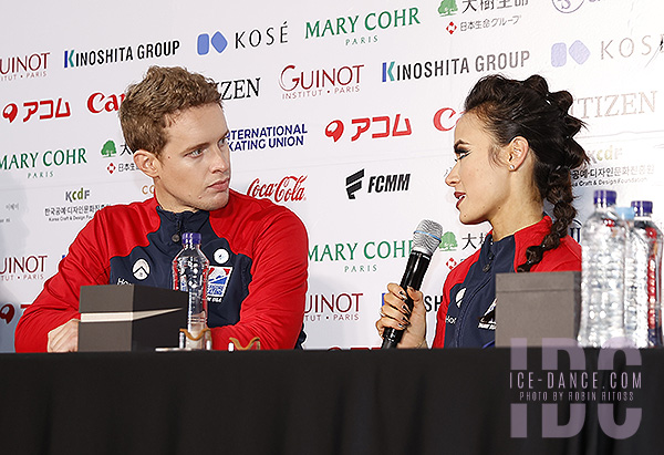 Press Conference: Madison Chock & Evan Bates (USA)