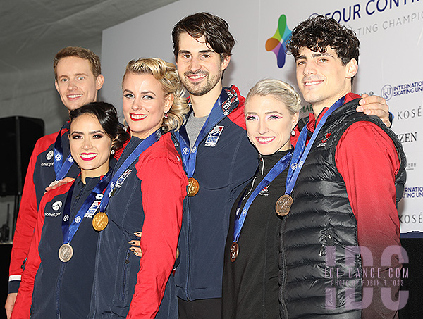 Top 3 after Rhythm Dance