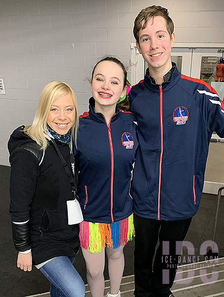 Cassandra Cowen & Samuel Ingram w/coach Ksenia Ponomaryova