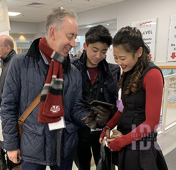 Xinyu Chen & Jack Liu w/coach Ron Kravette 