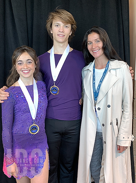 Isabella Flores & Dimitry Tsarevski with Elena Dostatni
