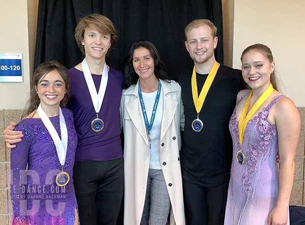 Isabella Flores & Dimitry Tsarevski and Sophia Domonoske & Thomas Schwappach with Elena Dostatni
